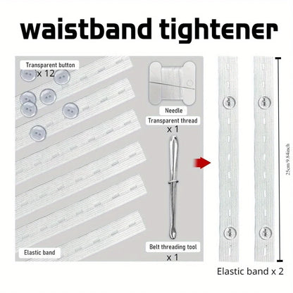 2 stk. Usynlig Elastik Buksestrammer