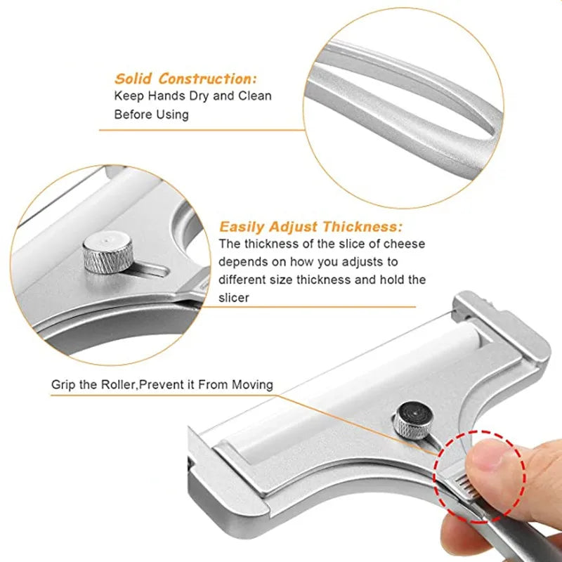 Justerbar Oste- og Smørskærer i Tråd