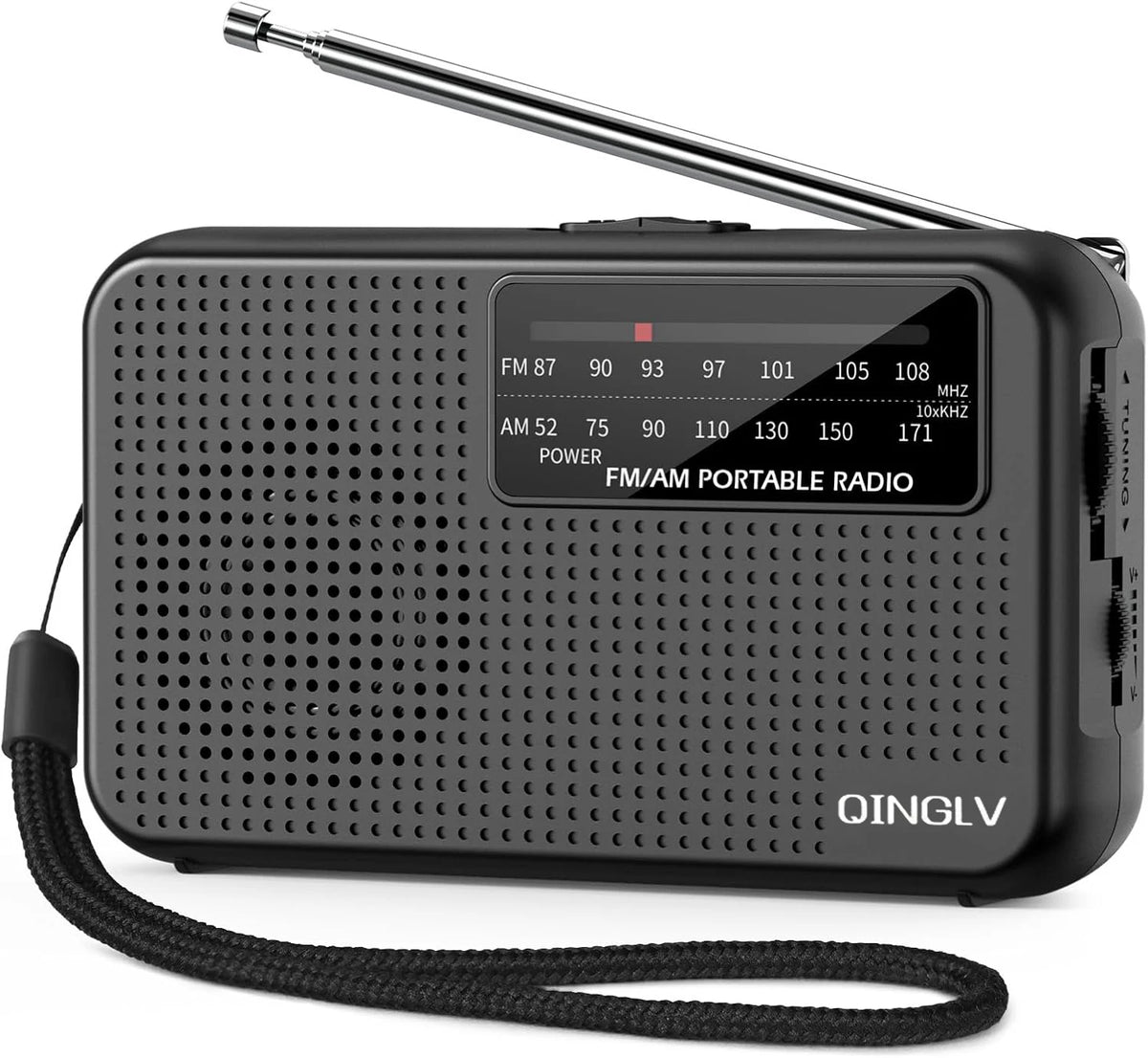 Mini Bærbar AM/FM-Radio med Hovedtelefonstik