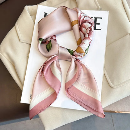 Luksus Trykt Silketørklæde til Kvinder