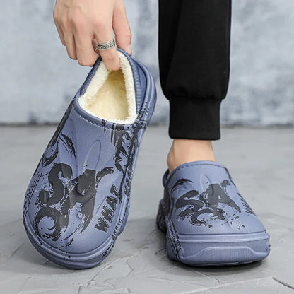 Varme Vinterhjemmesko til Mænd – Til Indendørs og Udendørs Brug