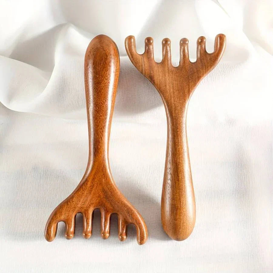 Sandeltræskam til Hovedbundsmassage