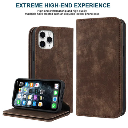 Magnetisk Læder Pung Cover til iPhone