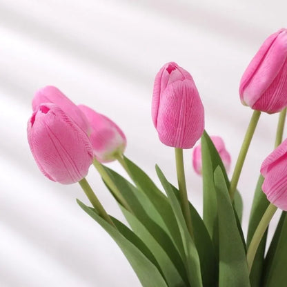 5 stk. Kunstige Tulipanblomster til Hjemmeindretning