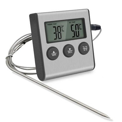 Trådløst Digitalt Ovn- og Kødtermometer til BBQ og Grill