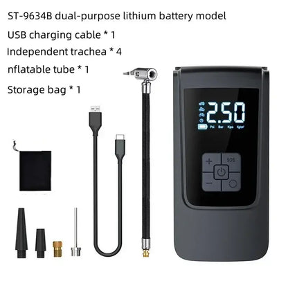 Bærbar Trådløs Dækpumpe til Bil