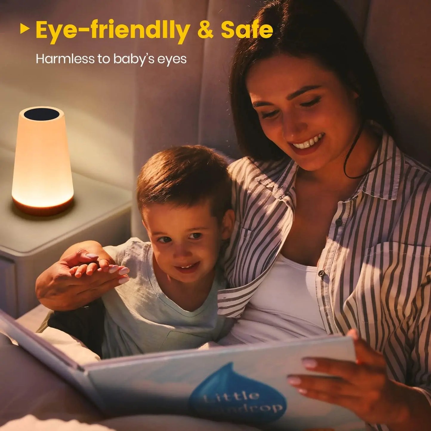 13-Farvet RGB Touch USB Genopladelig Natlampe