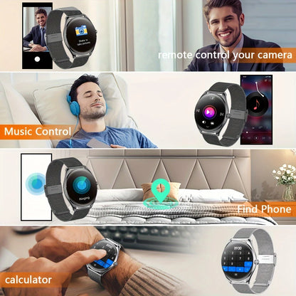 Ultratynd Smartwatch med Bluetooth-opkald