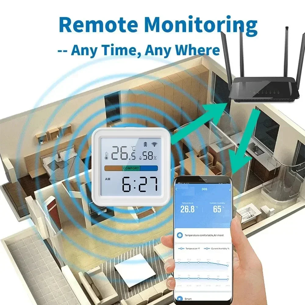 Smart WiFi Temperatur Fugtighedssensor