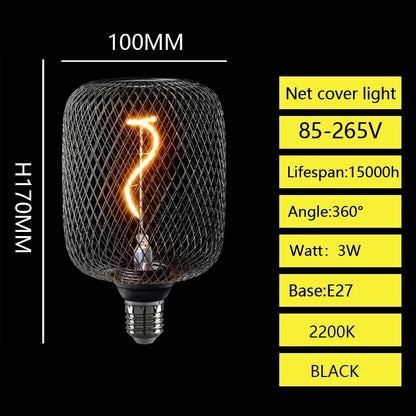 E27 LED-Pære med Metalburdæksel