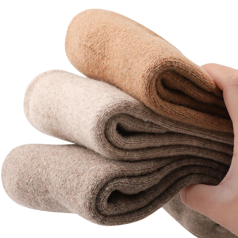 5 Par Tykke Varme Uldsokker