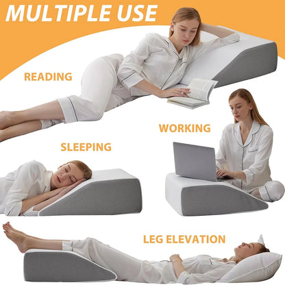 Memory Foam Hævet Benpude til Behagelig Søvn