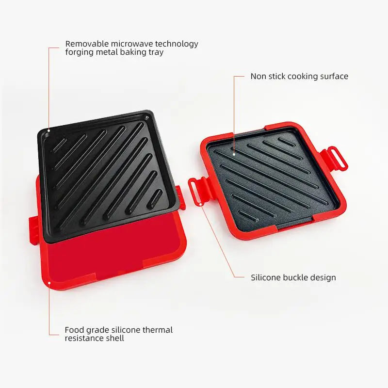 Toastie-maker til Mikroovn med Aftagelige Non-stick-plader