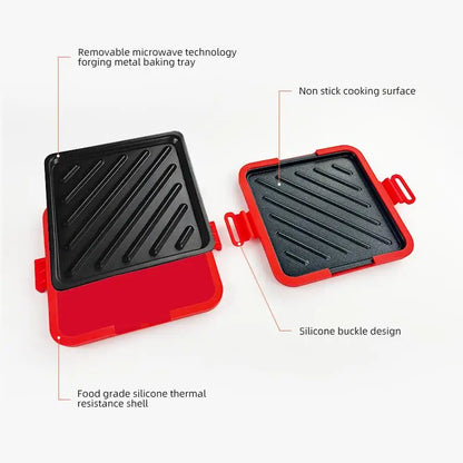 Toastie-maker til Mikroovn med Aftagelige Non-stick-plader