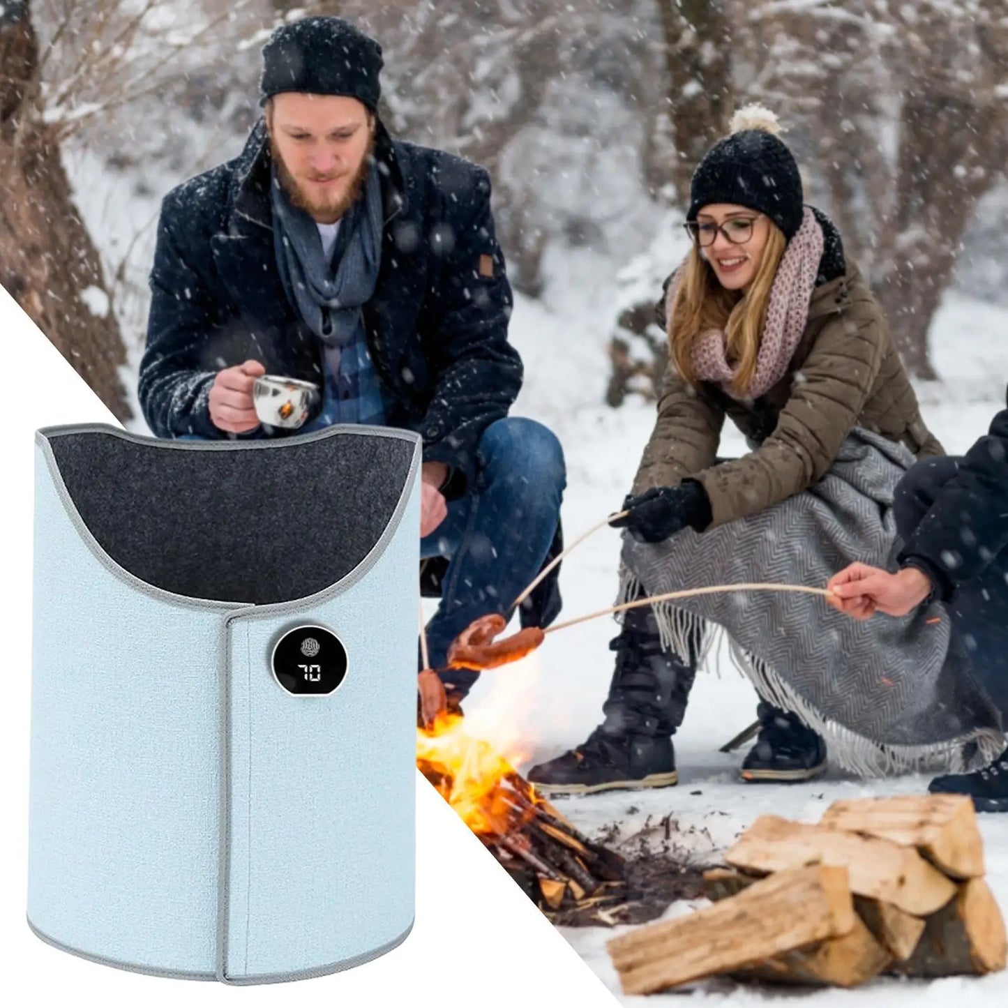 Elektrisk Fod- og Benvarmer til Skrivebord