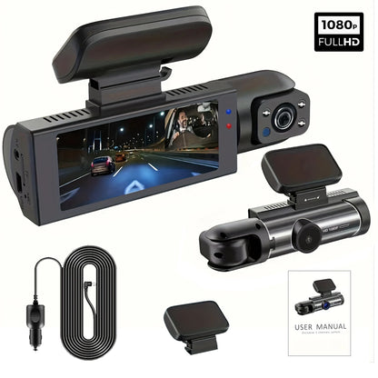 Dual Linse 1080P Bil Dashcam med Indvendig Optagelse