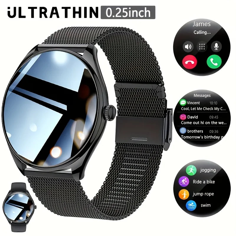 Ultratynd Smartwatch med Bluetooth-opkald