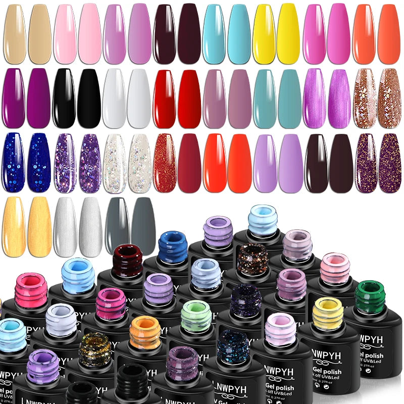 Gel Neglelak Sæt med LED-lampe – 27 Farver Manicure Sæt