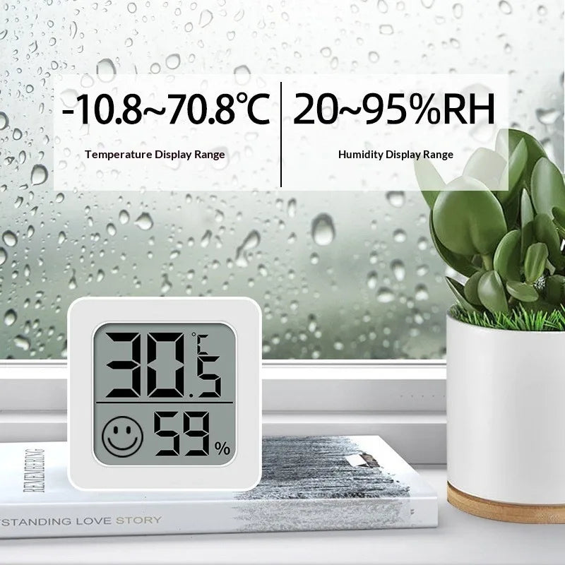 Mini LCD-termometer Hygrometer og Fugtighedsmåler