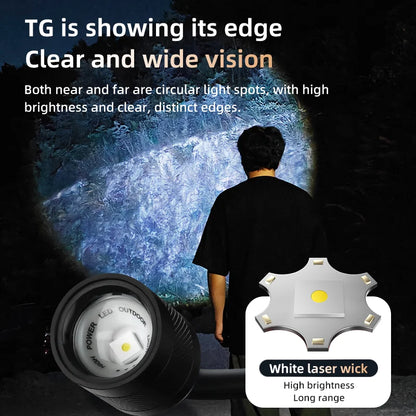 Genopladelig 360° Roterende LED-arbejdslygte