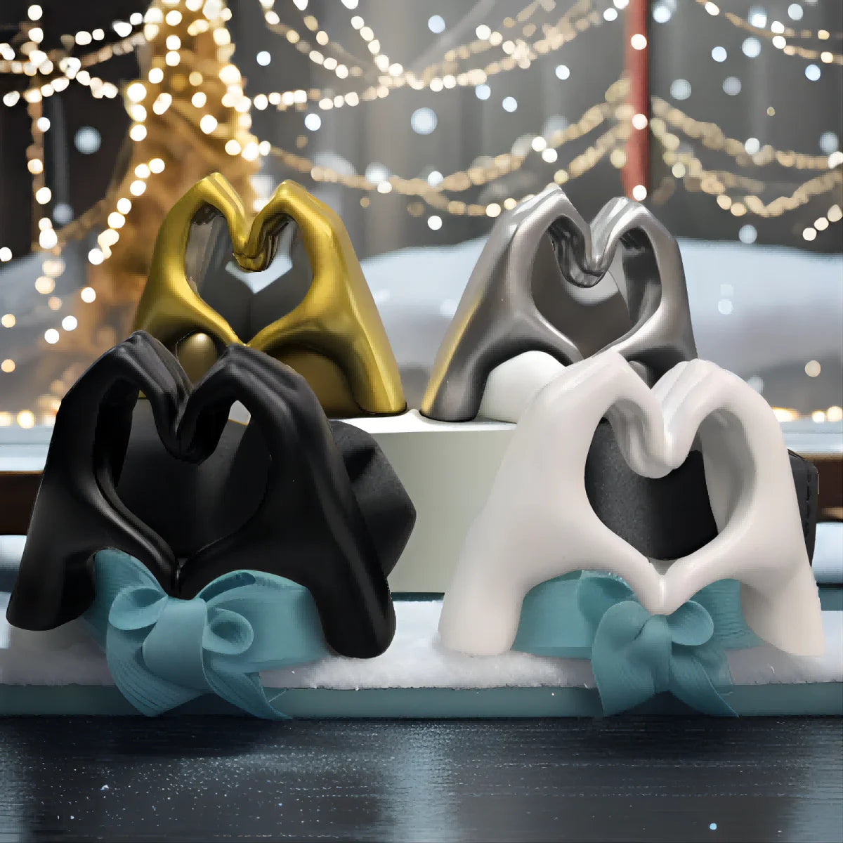 Mini Hjertehåndstatue – Moderne Boligindretning