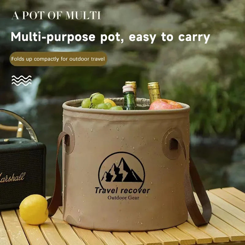 Foldbar Vandtæt Spand til Bilvask og Camping (5L/10L/20L)