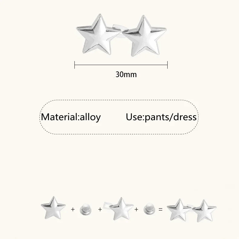 Justerbare Taljeknapklips til Jeans