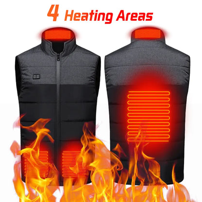 USB Elektrisk Opvarmet Vintervest