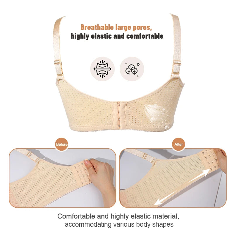 Justerbar Bomulds Mastektomi Bh med Lomme