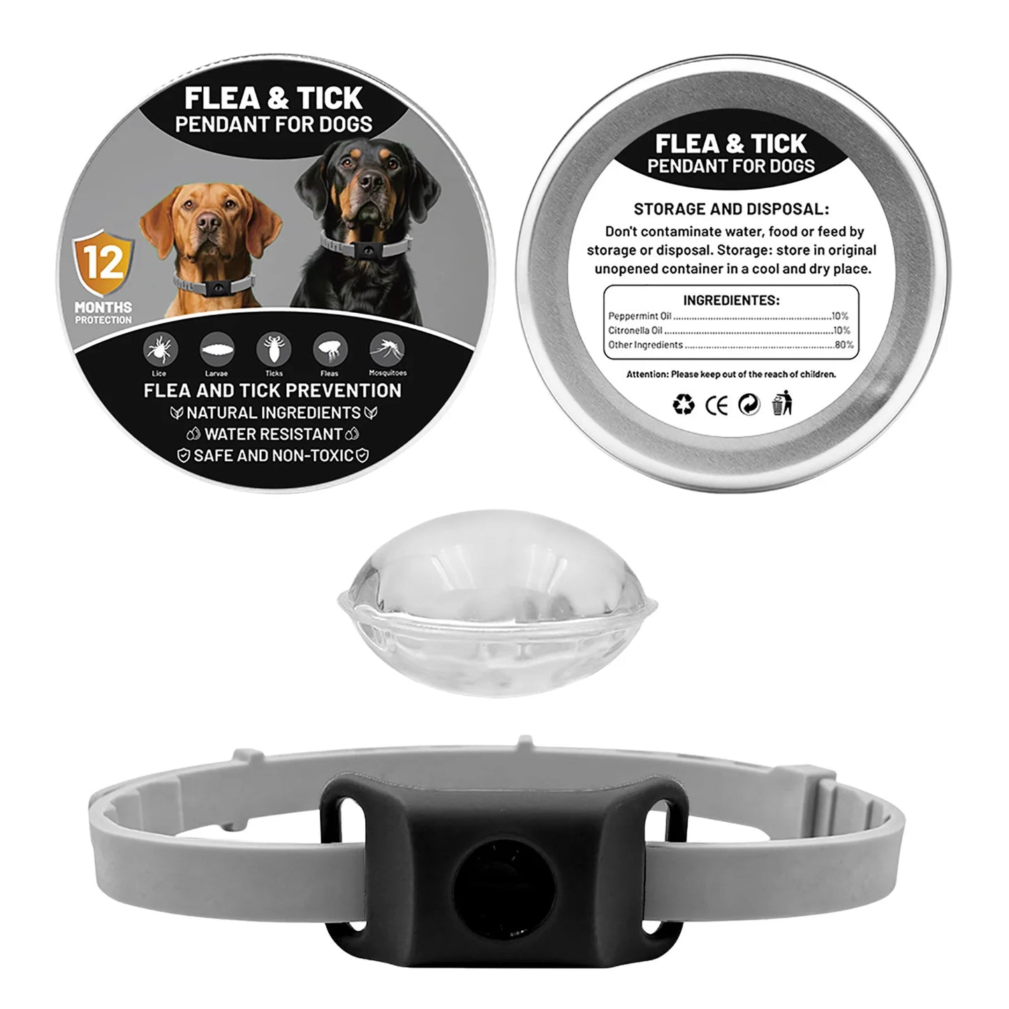 Loppe- og Flåthalskæde til Hund – Naturlig Beskyttelse