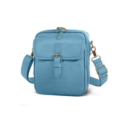 Stor Læder Crossbody Taske til Kvinder