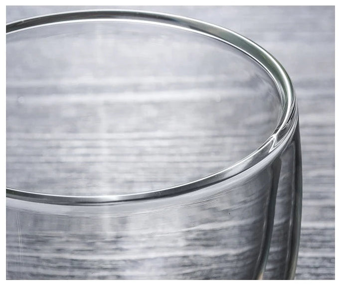 2 stk. 120 ml Dobbeltvæggede Glaskrus