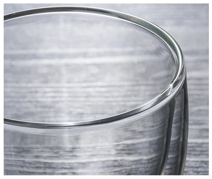 2 stk. 120 ml Dobbeltvæggede Glaskrus