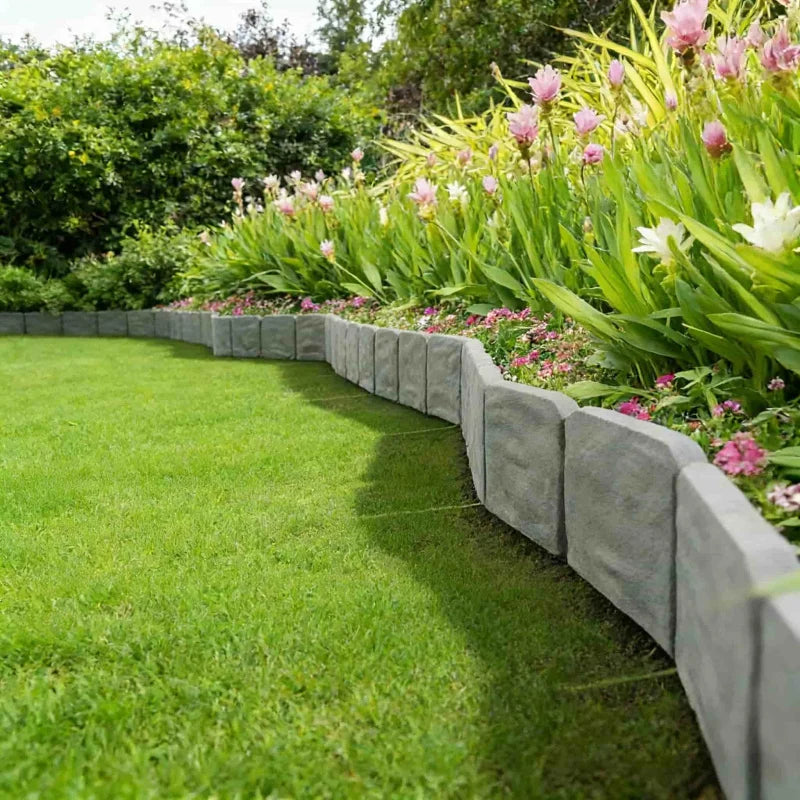 20-pak Plastikhavehegn i Stenlook til Blomsterbede