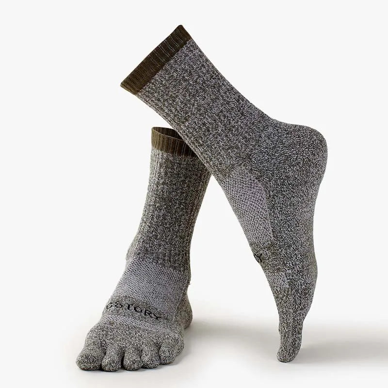 Åndbare Merinould Fem Tå Vinterstrømper
