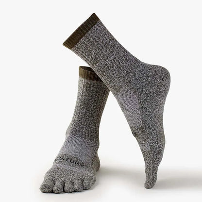Åndbare Merinould Fem Tå Vinterstrømper