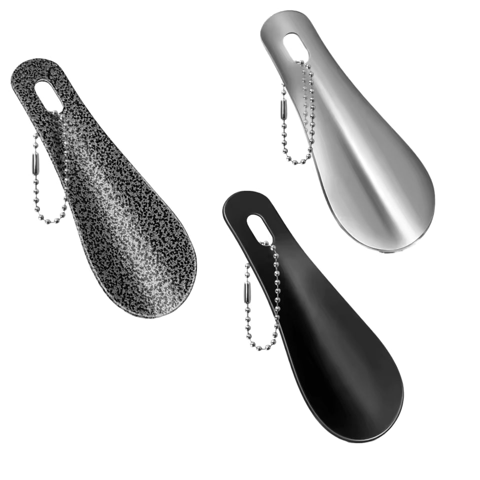 Mini Metalskohorn med Nøglering - 3 Stk.