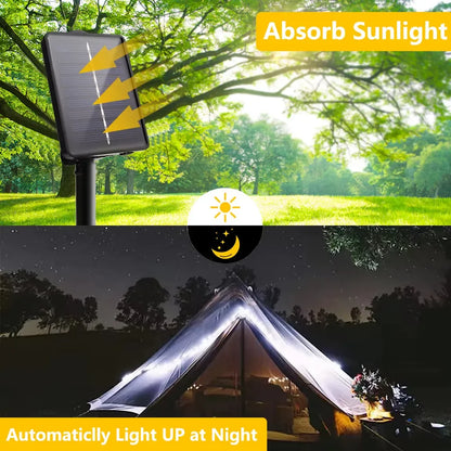 Vandtætte Solcelle LED Fe-Lyskæder