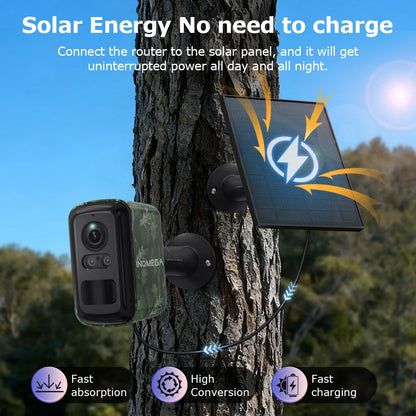 5MP 4G- og WiFi Vildtkamera med Solpanel