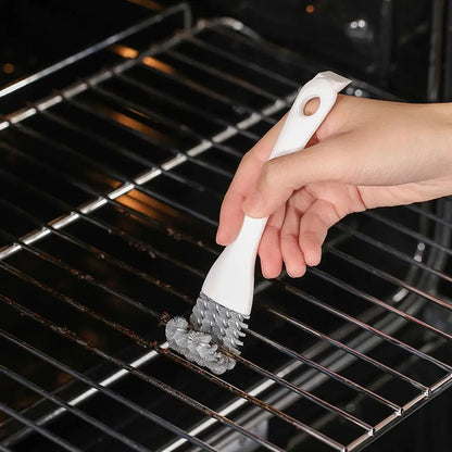 2 Stk. V-Formede Grillbørster med Skraber