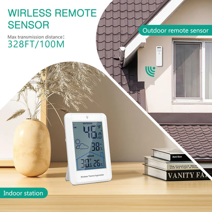 Trådløst Digitalt Termometer med Vejrstation