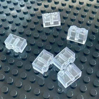 40 stk. Små Gennemsigtige 1x2 Byggeklodser Legetøj