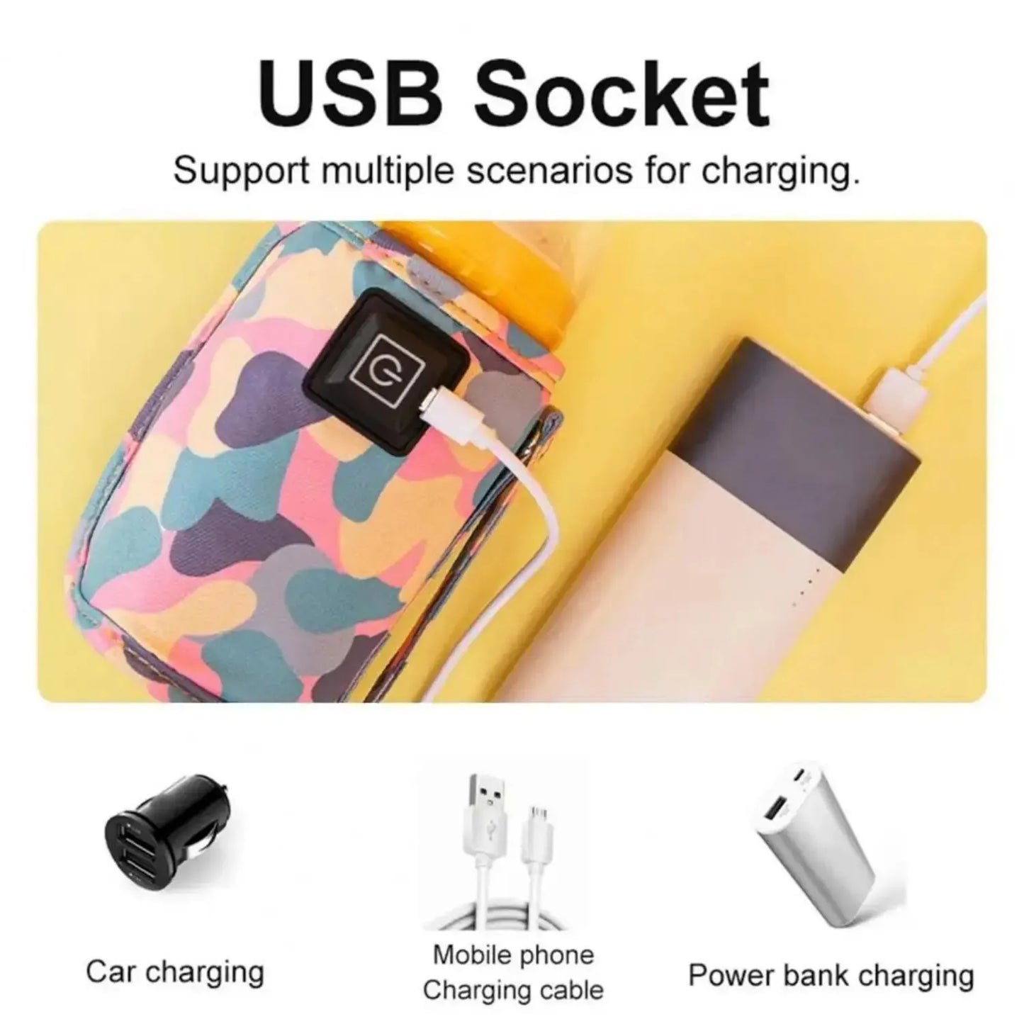 USB Sutteflaskevarmertaske