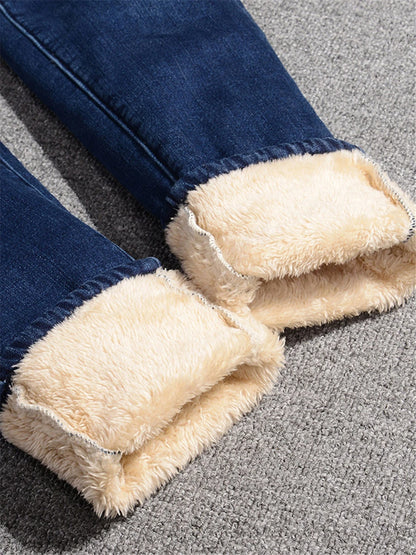 Vinterjeans til Kvinder med Varmt Foer
