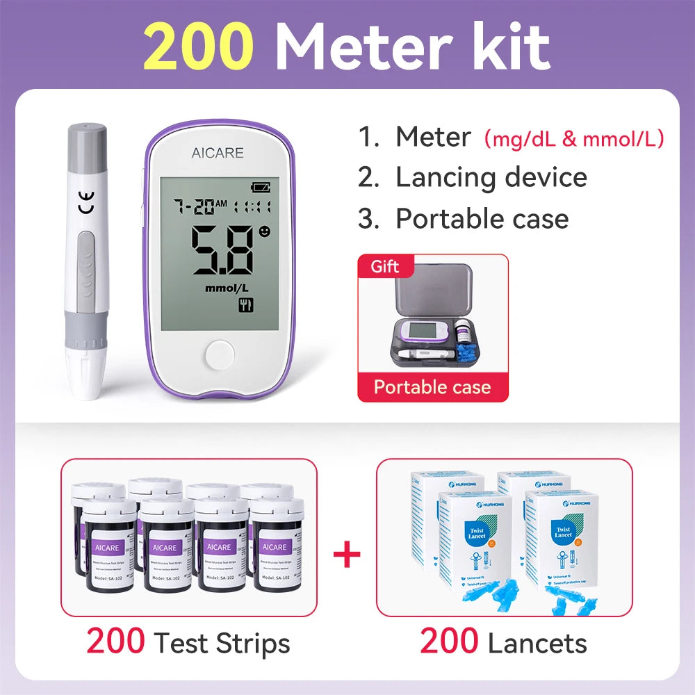 Blodsukkermåler med Teststrimler