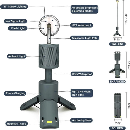 USB Genopladelig LED Camping Lantern