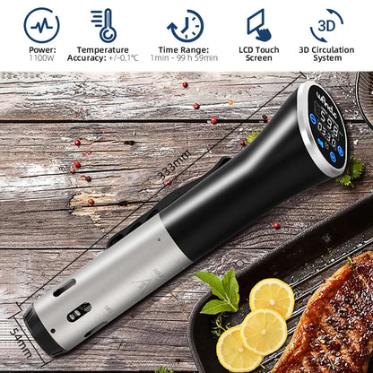 Sous Vide Koger 1100W med LCD Touch Display
