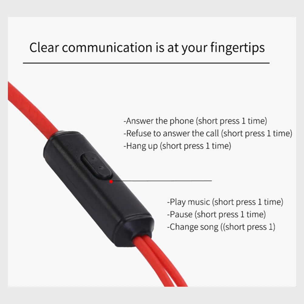 In-ear Kablede Sportshovedtelefoner med Ørekrog