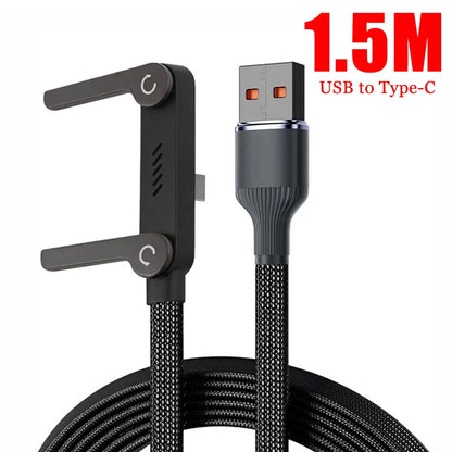 240W USB til USB-C Hurtigopladningskabel med Holder