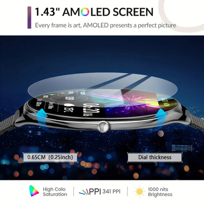 Ultratynd Smartwatch med Bluetooth-opkald